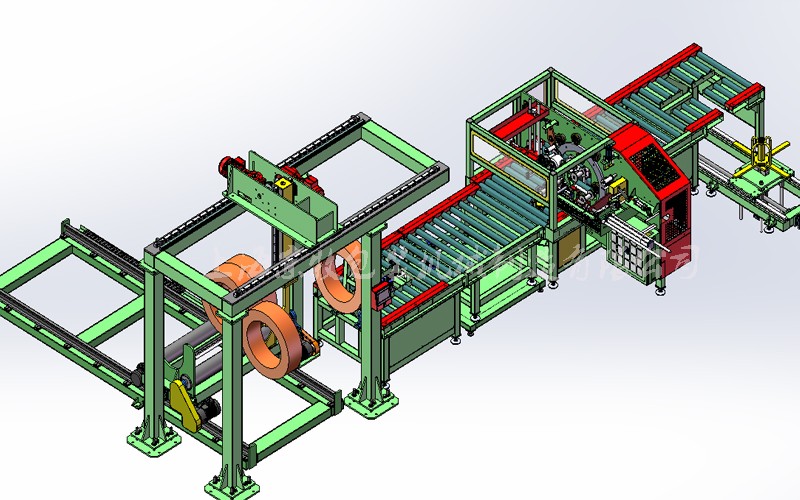 鋼絲、焊絲包裝、碼垛、貼標、捆扎機